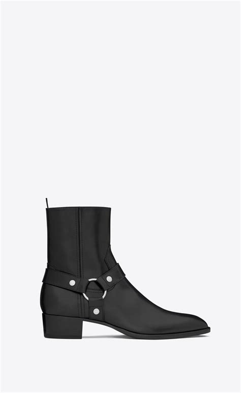 wyatt harness boots in smooth leather